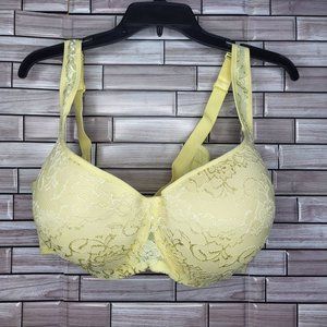 Avenue Plus Size Fashion Lace Balconet Bra - Underwire - Iris Yellow‎ - 50C NWT